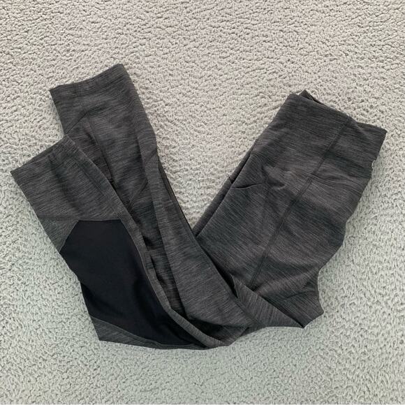 Lululemon Women's Pace Rival Crop Leggings LW6BEIS Heather Gray  -  Size: 4 - Picture 6 of 16